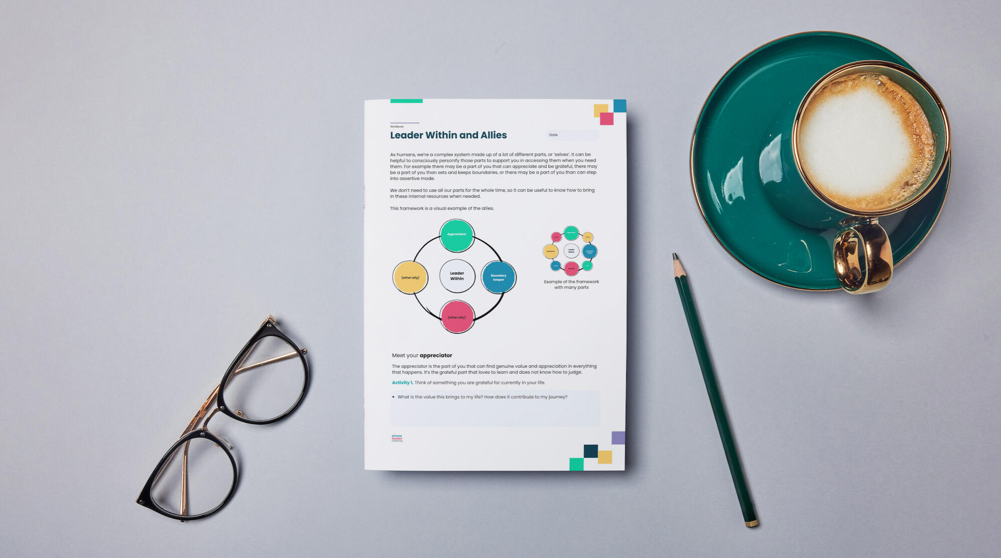 Leader within worksheet